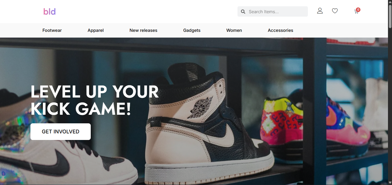 The BLDBrand website screenshot